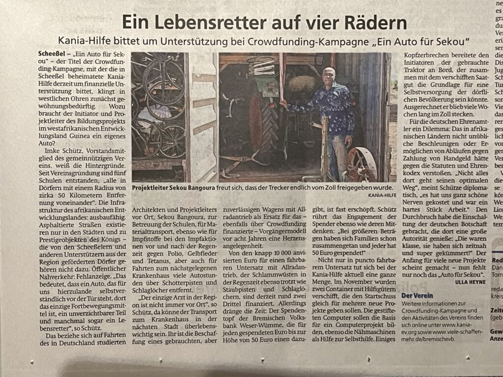 Artikel in der Kreiszeitung von Ulla Heyne - 22.04.2025